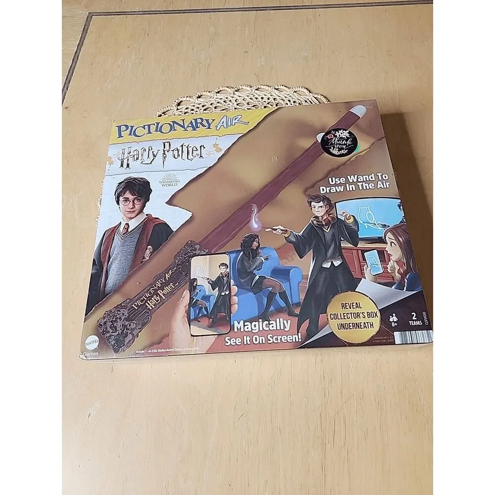 Pictionary Air Harry Potter Drawing Game Wand Pen Party Fantasy Themed by Mattel